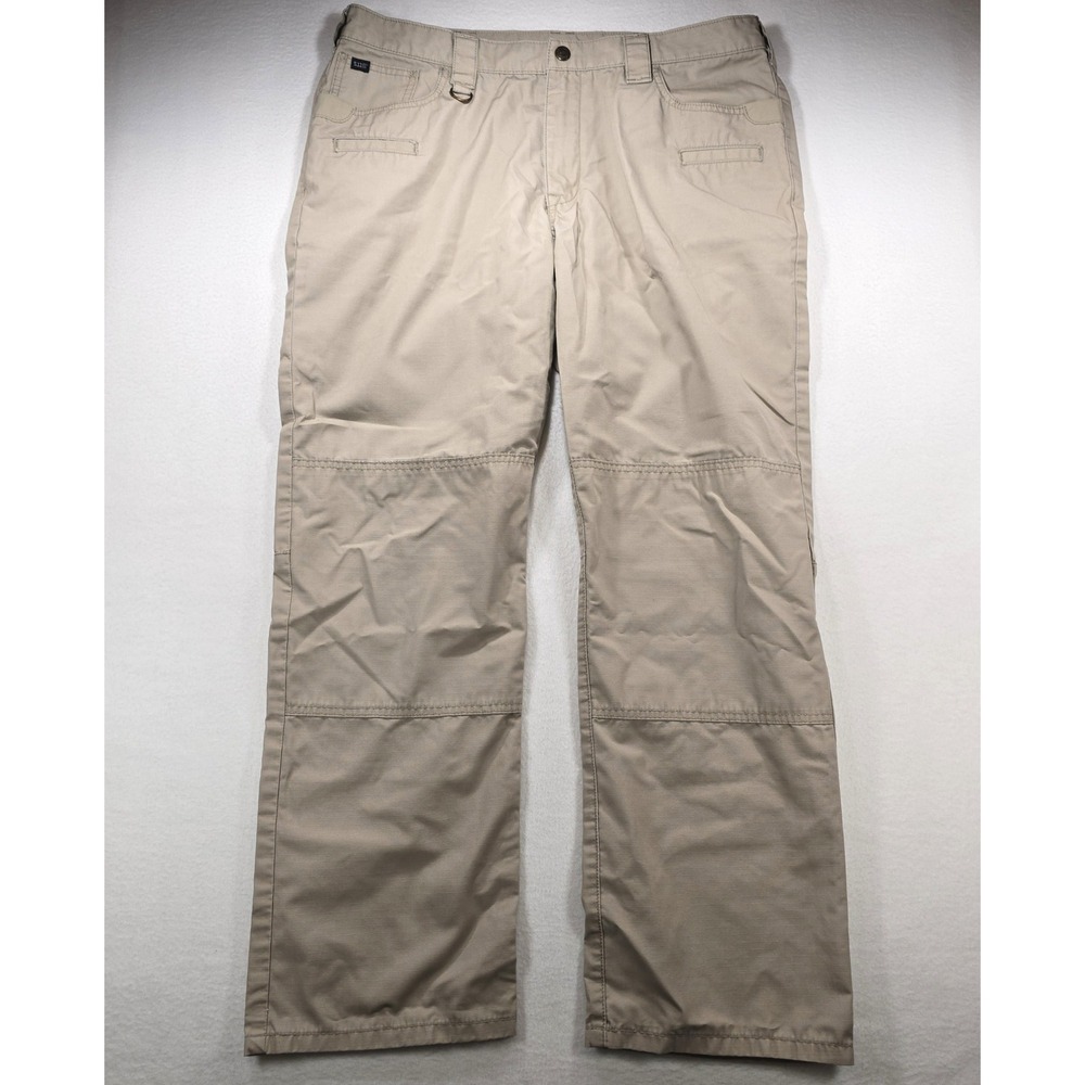 5.11 Tactical Series Mens 35x32 Khaki Tan Ripstop Utility Cargo Pants 74273